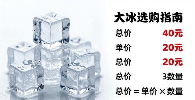 大冰块价格到底怎么算？金山冰块选购指南