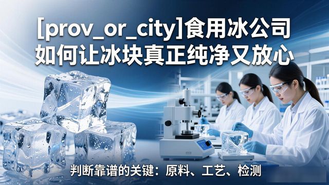 金山食用冰公司如何让冰块真正纯净又放心
