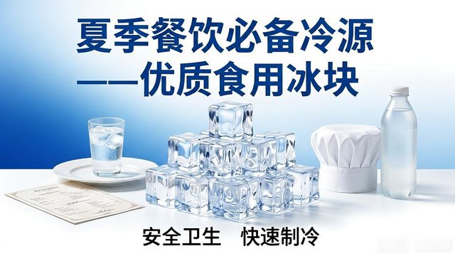 餐饮食用冰块供应商选择_食用冰块与普通冰块区别_金山食用冰块销售